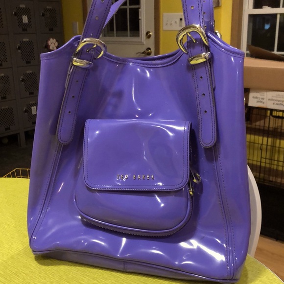 Ted Baker Handbags - Ted Baker Lavender Luxury Purse Tote Expandable